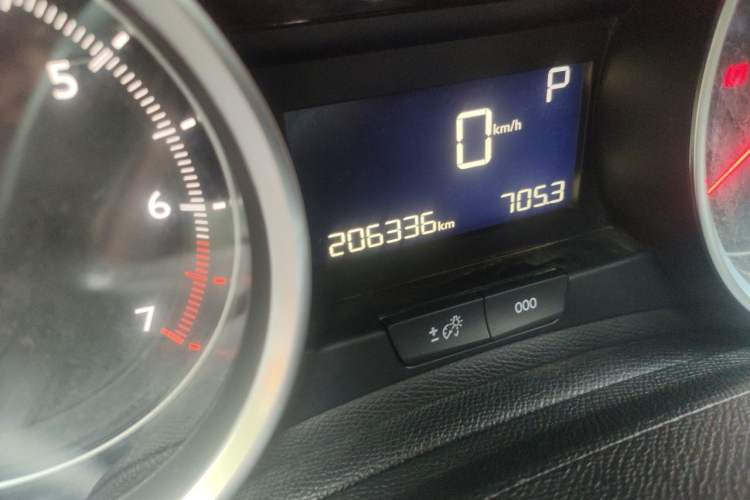 Used Peugeot 408 2015 1.2T Automatic Luxury Edition Odometer Close Up