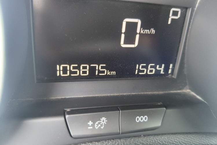 Used Peugeot 408 2015 1.2T Automatic Glory Edition Odometer Close Up