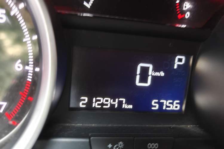 Used Peugeot 408 2016 1.6T Automatic Luxury Edition Odometer Close Up
