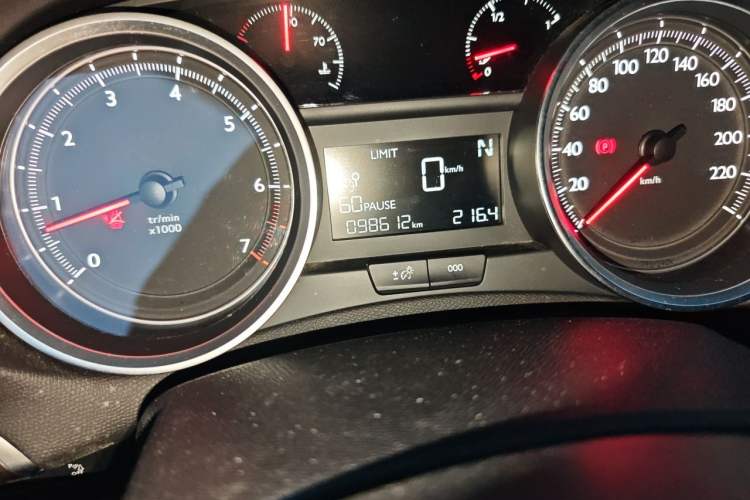 Used Peugeot 408 2016 1.6T Automatic Luxury Edition Odometer Close Up
