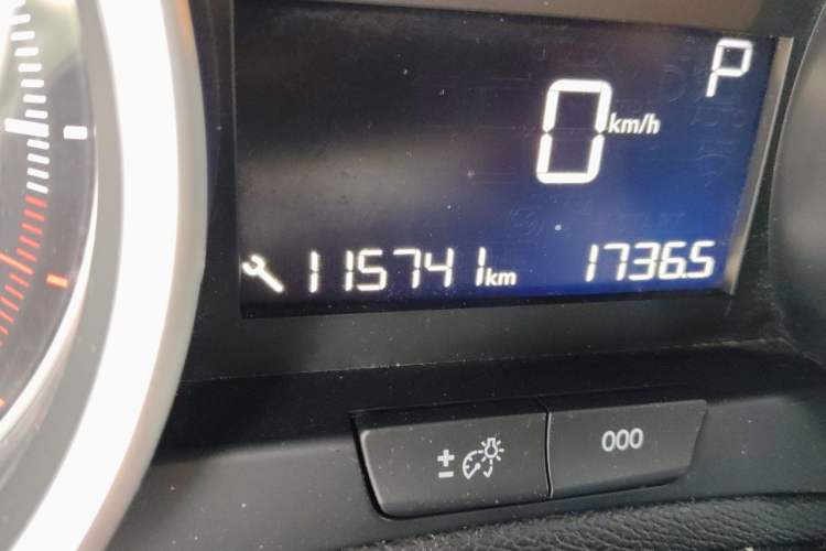 Used Peugeot 408 2016 1.6T Automatic Luxury Edition Odometer Close Up