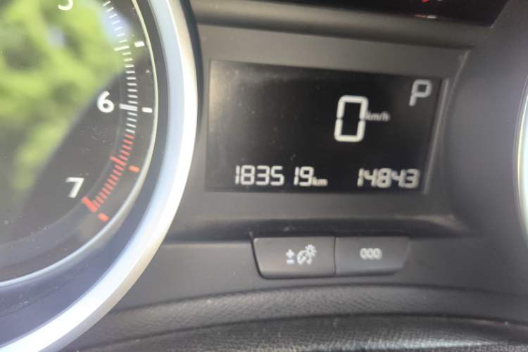 Used Peugeot 408 2016 1.6T Automatic Luxury Edition Odometer Close Up