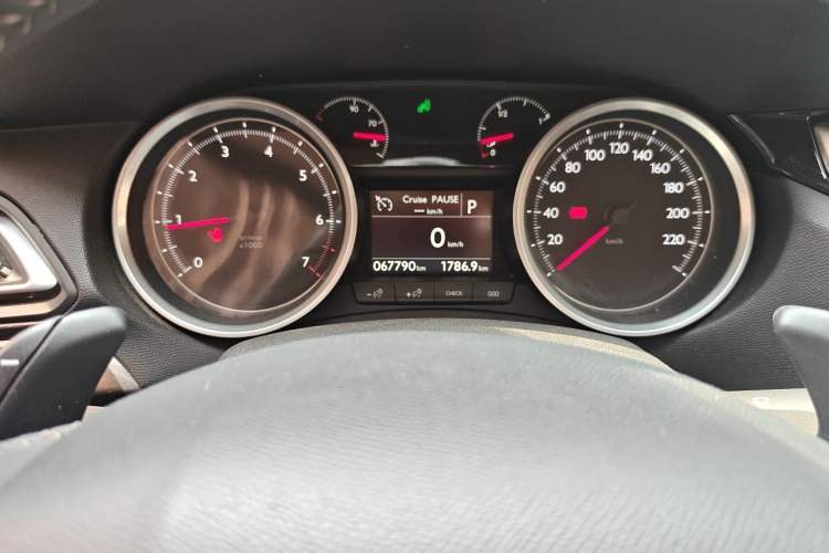 Used Peugeot 408 2016 1.6T Automatic Luxury Edition Odometer Close Up