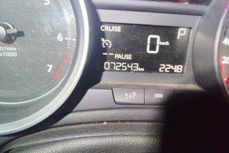 Used Peugeot 408 2016 1.6T Automatic Luxury Edition Odometer Close Up