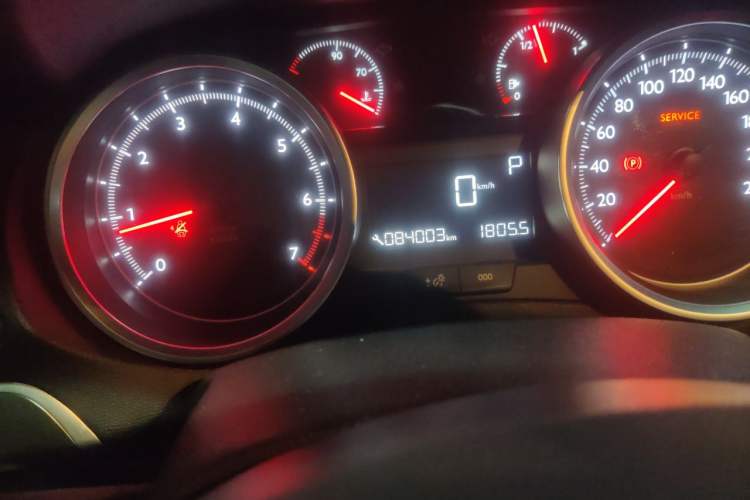 Used Peugeot 408 2016 1.6T Automatic Luxury Edition Odometer Close Up
