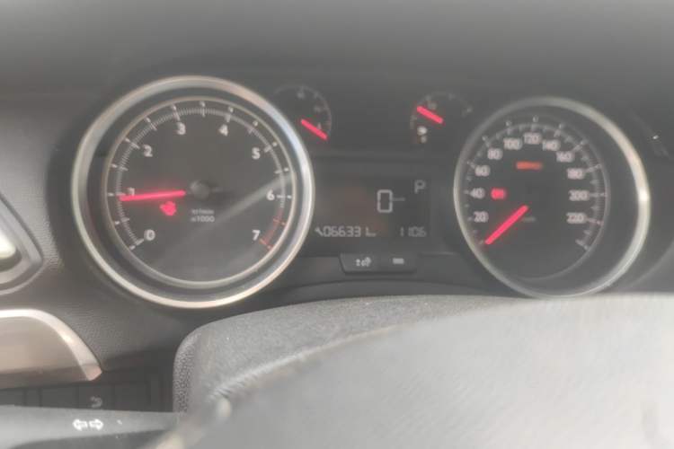 Used Peugeot 408 2016 1.6T Automatic Luxury Edition Odometer Close Up