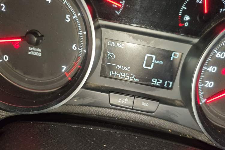 Used Peugeot 408 2016 1.6T Automatic Luxury Edition Odometer Close Up