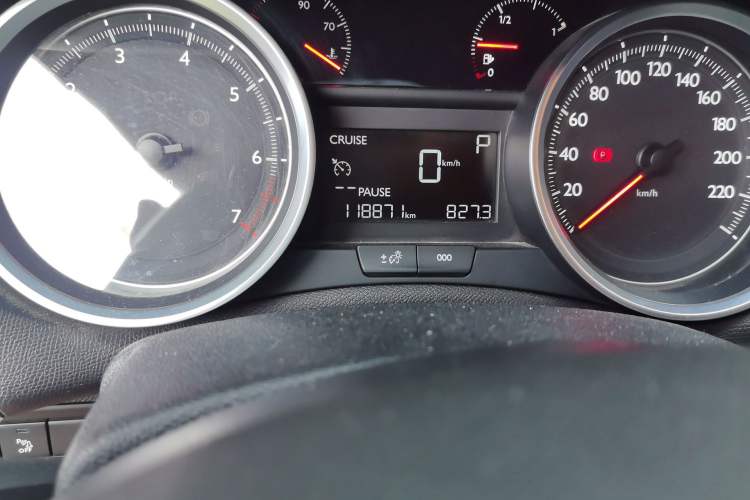 Used Peugeot 408 2016 1.6T Automatic Luxury Edition Odometer Close Up