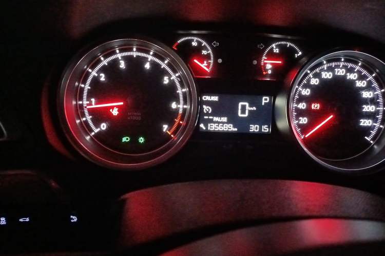 Used Peugeot 408 2016 1.6T Automatic Luxury Edition Odometer Close Up