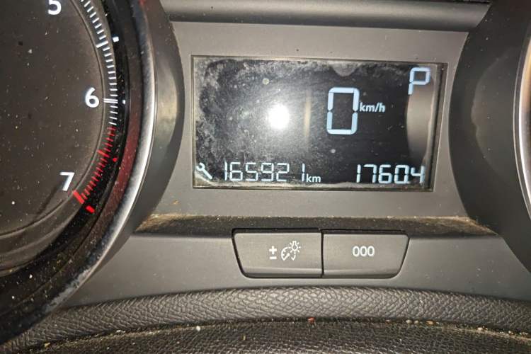 Used Peugeot 408 2016 1.6T Automatic Luxury Edition Odometer Close Up