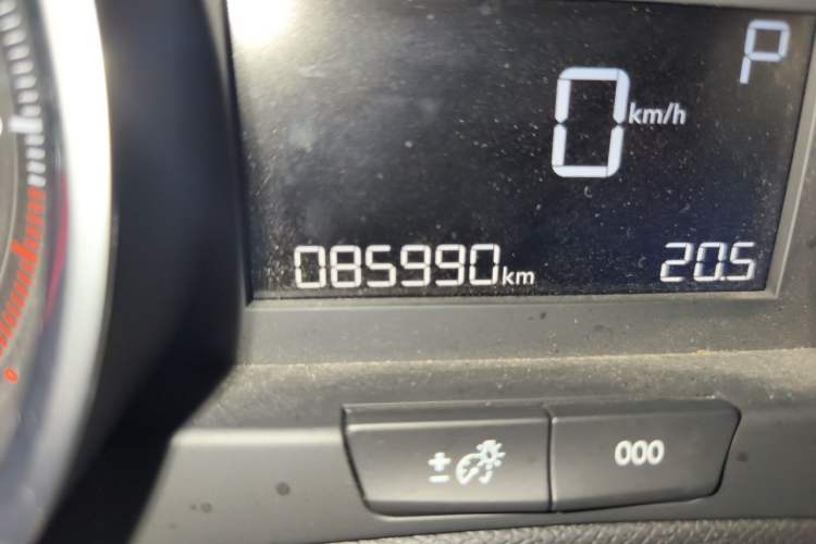 Used Peugeot 408 2016 1.6T Automatic Luxury Edition Odometer Close Up