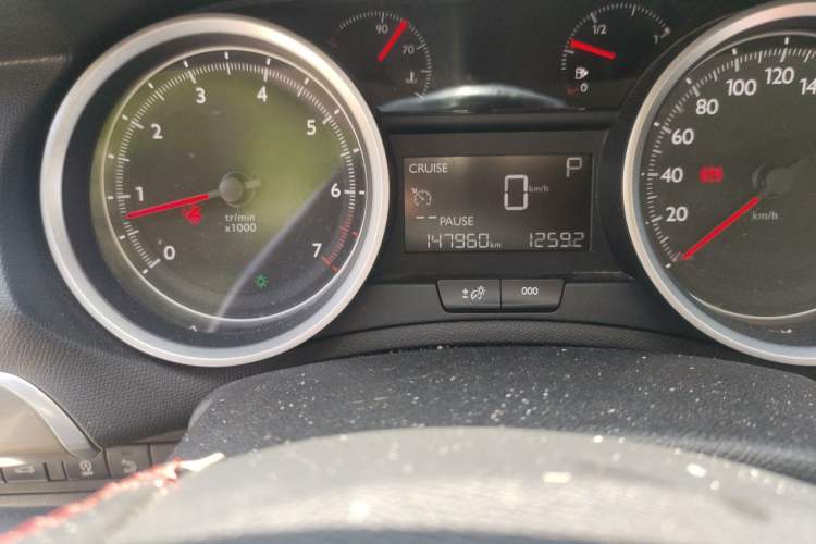 Used Peugeot 408 2016 1.6T Automatic Luxury Edition Odometer Close Up