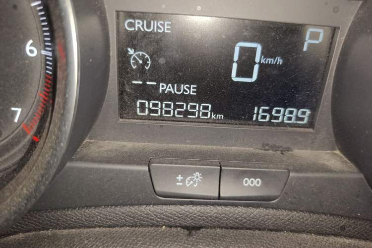 Used Peugeot 408 2016 1.6T Automatic Luxury Edition Odometer Close Up