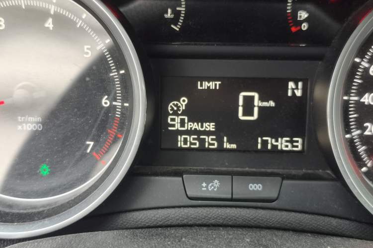 Used Peugeot 408 2016 1.6T Automatic Luxury Edition Odometer Close Up