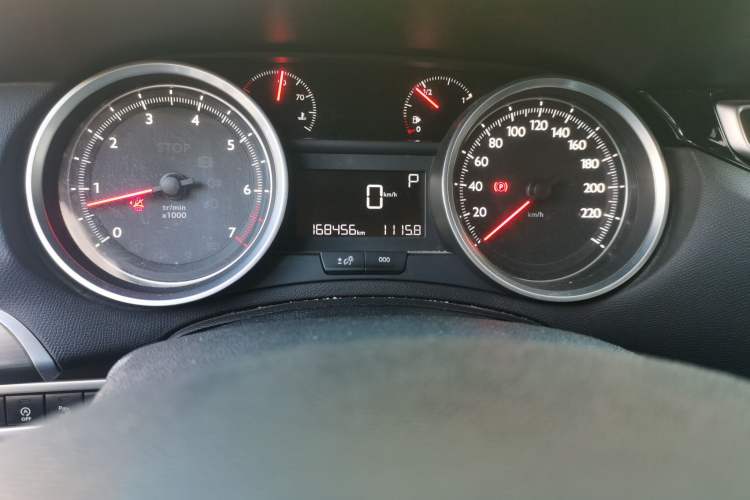 Used Peugeot 408 2016 1.6T Automatic Luxury Edition Odometer Close Up