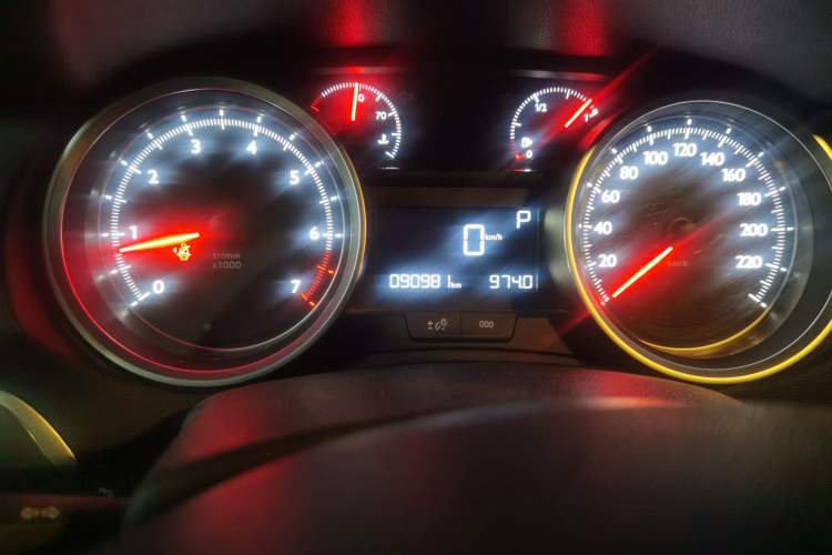 Used Peugeot 408 2016 1.6T Automatic Luxury Edition Odometer Close Up