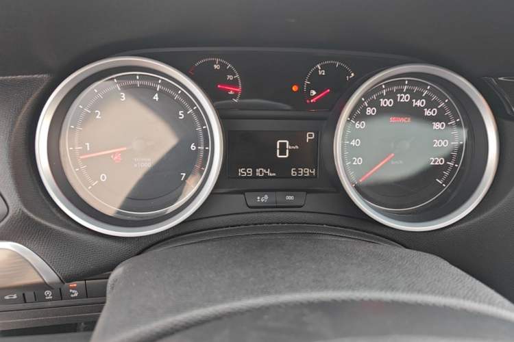 Used Peugeot 408 2016 1.6T Automatic Luxury Edition Odometer Close Up