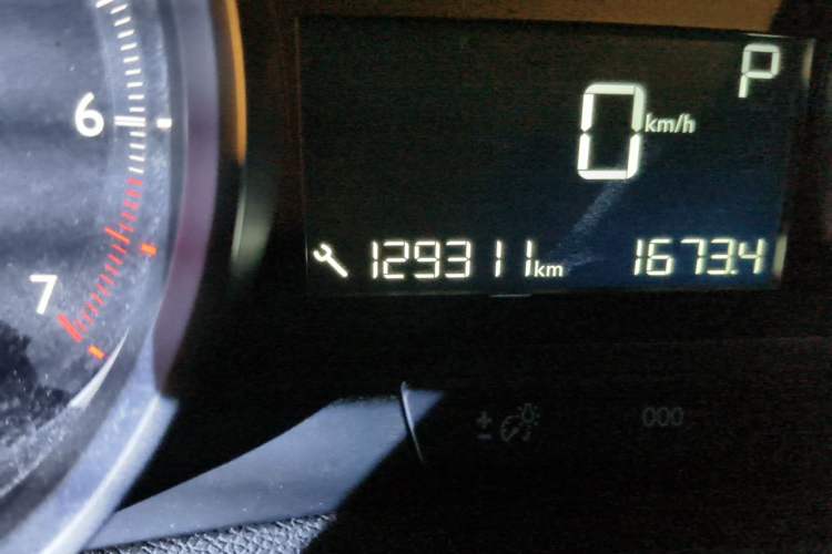 Used Peugeot 408 2016 1.6T Automatic Luxury Edition Odometer Close Up