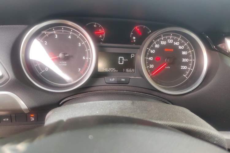 Used Peugeot 408 2016 1.6T Automatic Luxury Edition Odometer Close Up