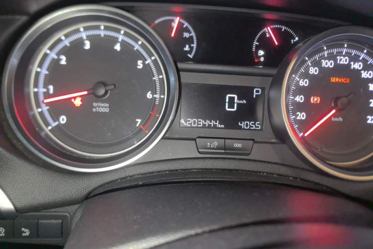 Used Peugeot 408 2018 Revised 350THP Automatic Luxury Edition Odometer Close Up