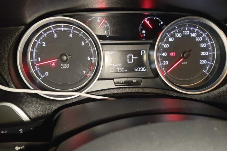 Used Peugeot 408 2018 Revised 350THP Automatic Luxury Edition Odometer Close Up