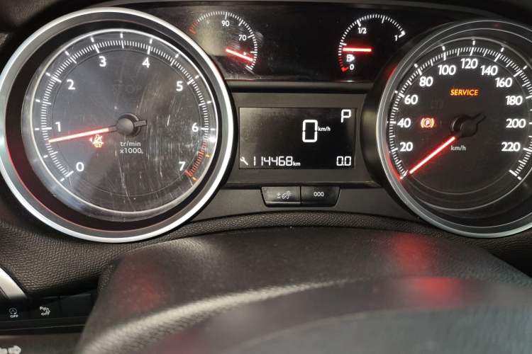 Used Peugeot 408 2018 Revised 350THP Automatic Luxury Edition Odometer Close Up