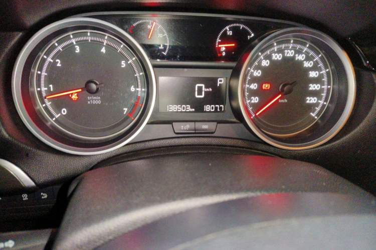 Used Peugeot 408 2018 Revised 350THP Automatic Luxury Edition Odometer Close Up