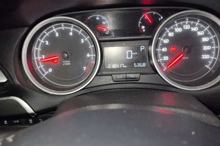 Used Peugeot 408 2018 Revised 350THP Automatic Luxury Edition Odometer Close Up