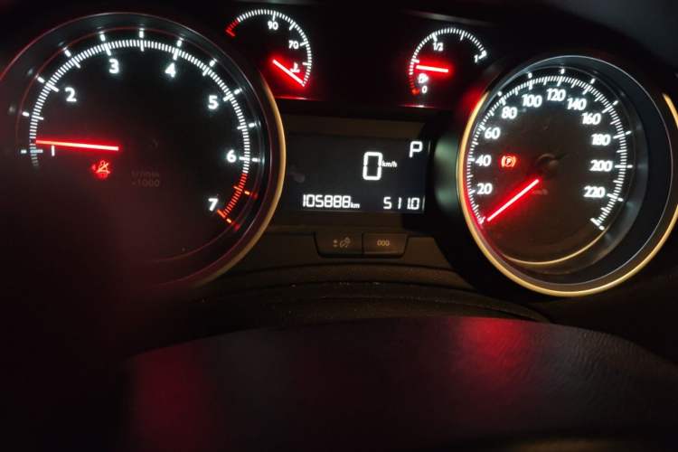 Used Peugeot 408 2019 350THP Automatic Luxury Edition China V Standard Odometer Close Up
