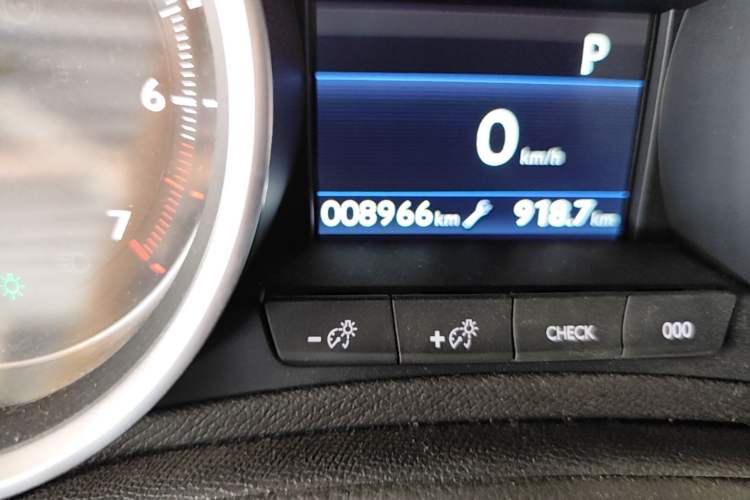 Used Peugeot 408 2019 350THP Automatic Prestige Edition China V Standard Odometer Close Up