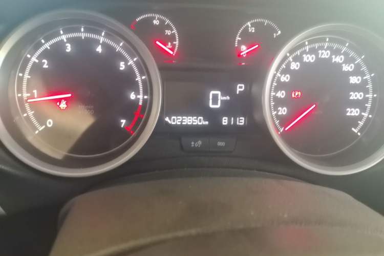 Used Peugeot 408 2019 230THP Automatic Luxury Edition China V Standard Odometer Close Up
