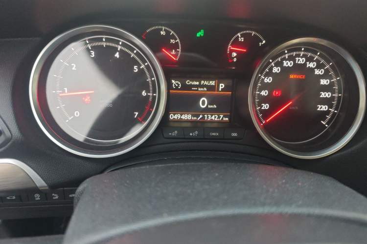 Used Peugeot 408 2019 350THP Automatic Prestige Version China V Standard Odometer Close Up