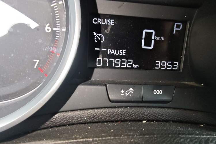Used Peugeot 408 2019 360THP Automatic Luxury Edition China VI Standard Odometer Close Up
