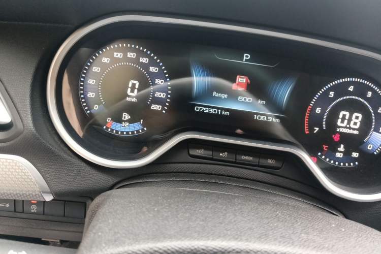 Used Peugeot 408 2020 360THP 10th Anniversary Edition Odometer Close Up