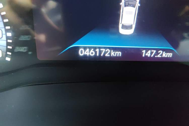 Used Peugeot 408 2022 1.6T Ambition Edition Odometer Close Up