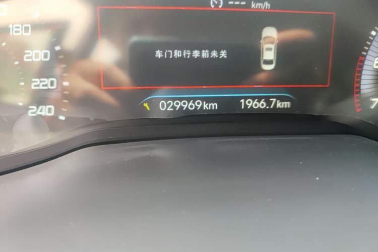 Used Peugeot 408 2022 1.6T Ambition Edition Odometer Close Up