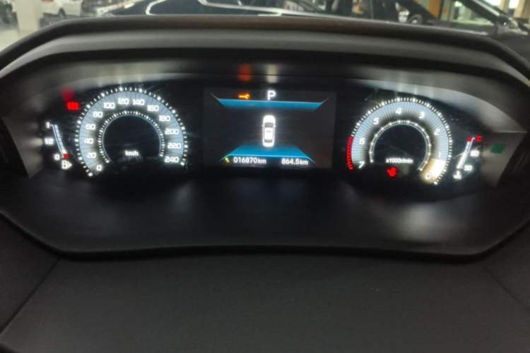 Used Peugeot 408 2022 1.6T Light-Chasing Edition Odometer Close Up