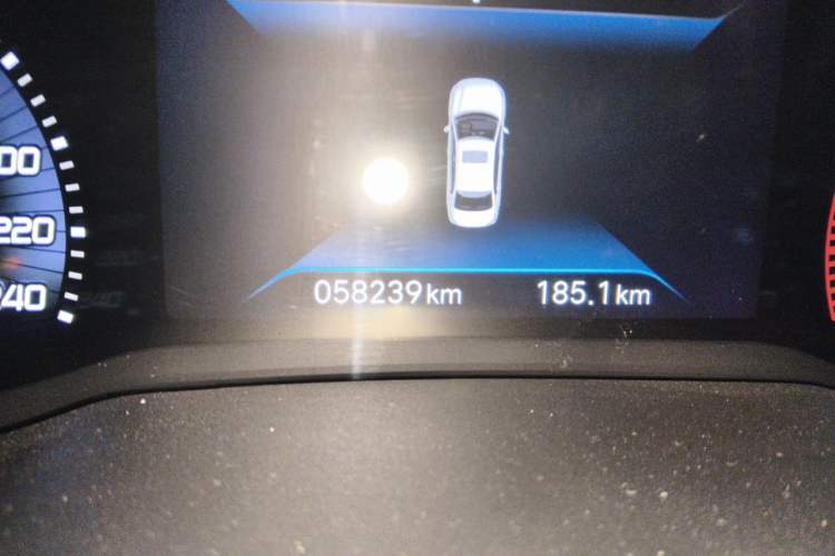 Used Peugeot 408 2022 1.6T Ambition Edition Odometer Close Up