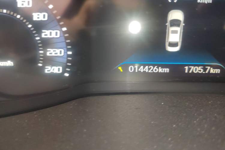 Used Peugeot 408 2022 1.6T Ambition Edition Odometer Close Up