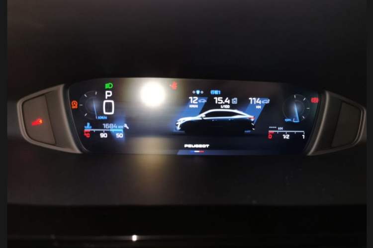Used Peugeot 408X 2023 Gravity Edition Odometer Close Up