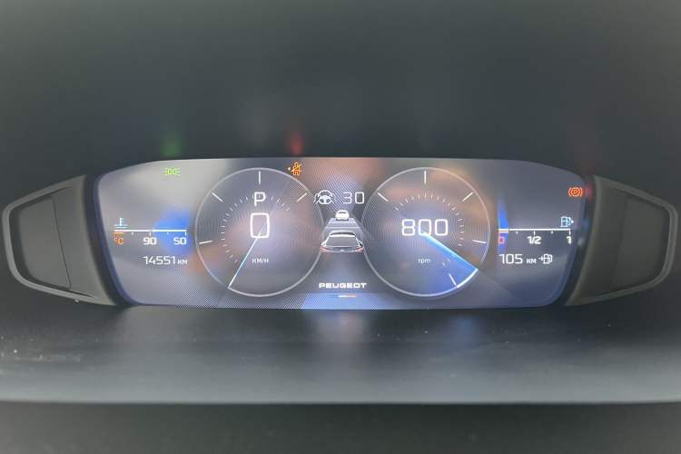 Used Peugeot 408X 2023 Gravity Edition Odometer Close Up