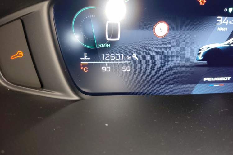 Used Peugeot 408X 2023 Charm Version Odometer Close Up