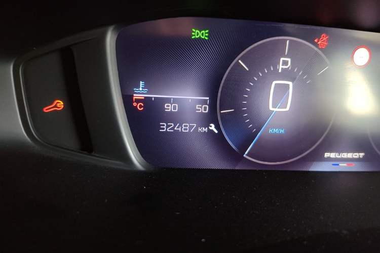 Used Peugeot 408X 2023 Gravity Edition Odometer Close Up