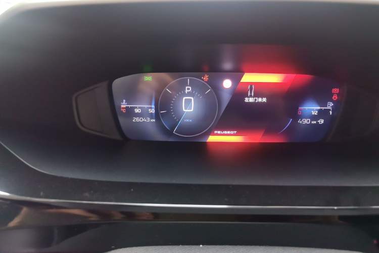 Used Peugeot 408X 2025 RS Model Odometer Close Up
