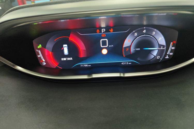 Used Peugeot 5008 2017 380THP 7-Seater Luxury Edition Odometer Close Up