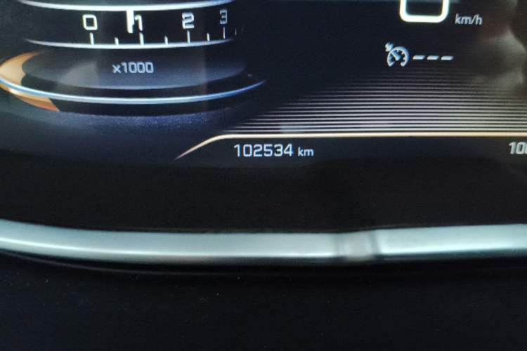 Used Peugeot 5008 2017 350THP 7-Seater Elite Edition Odometer Close Up