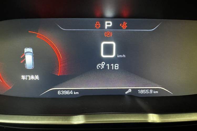 Used Peugeot 5008 2017 380THP 7-Seater Elite Edition Odometer Close Up