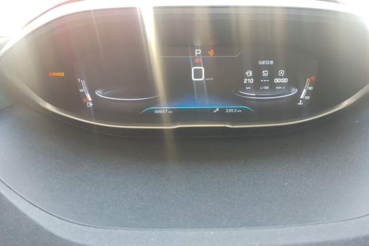 Used Peugeot 5008 2019 380THP 7-Seater Elite Edition Odometer Close Up