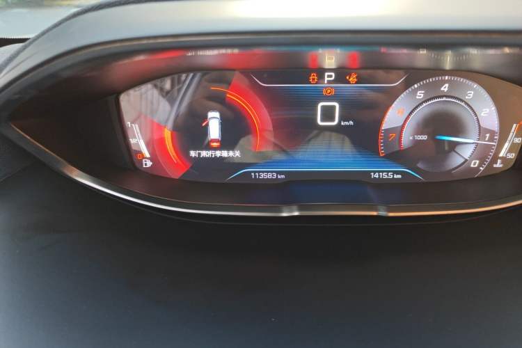 Used Peugeot 5008 2019 380THP 5-Seater Elite Edition Odometer Close Up