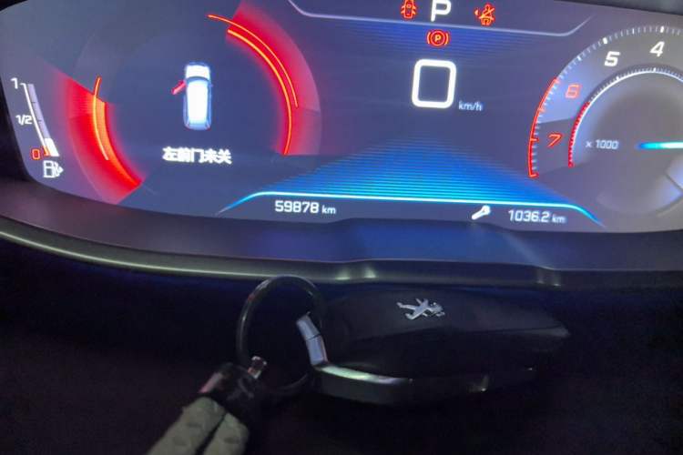 Used Peugeot 5008 2019 380THP 5-Seater Elite Edition Odometer Close Up